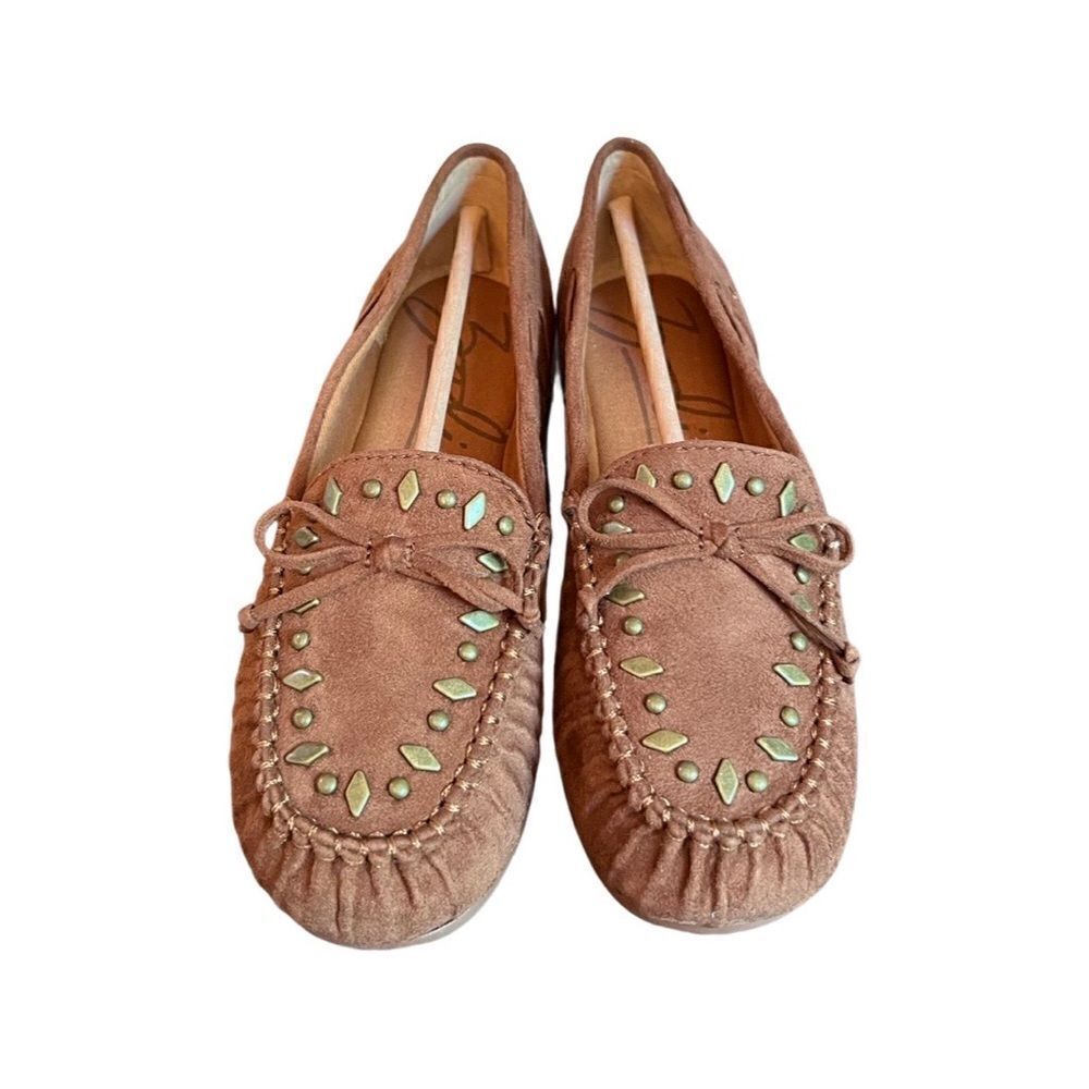Zodiac Elery Studded Moc Toe Loafer- Cognac- Size 6.5- NIB - Picture 3 of 8